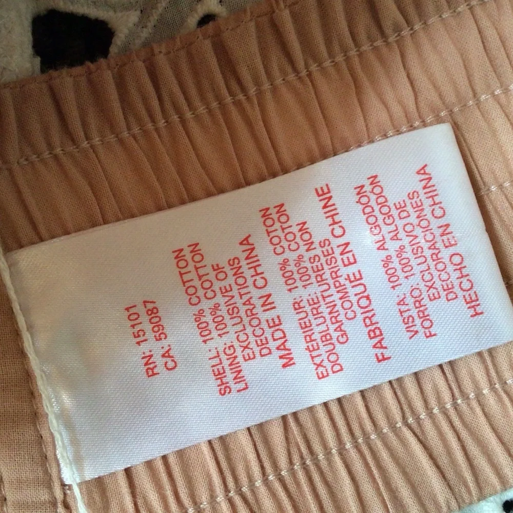 Red Carter Eyelet Lace Adair Top, Medium - Picture 7 of 9